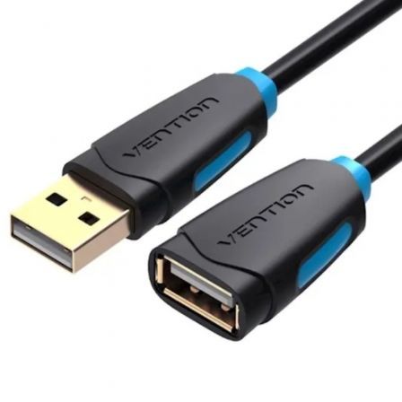 Cable Alargador USB 2.0 Vention CBCBF USB Macho USB Hembra 1m Negro